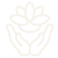 A pair of hands gently holding a lotus flower symbolizing self-care and wellbeing.