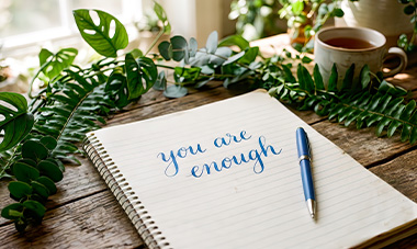 Open notebook with